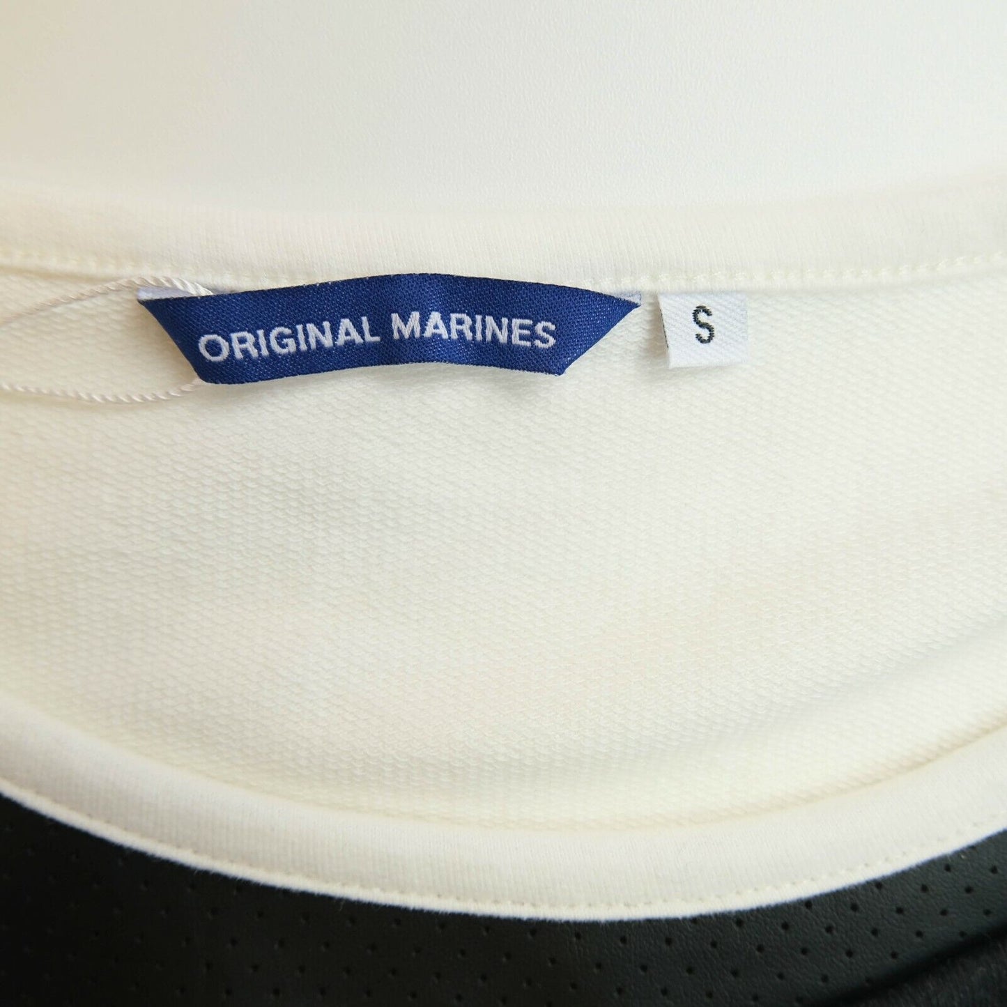 Original Marines White Graphic Print Crew Neck Jumper Pull Taille S