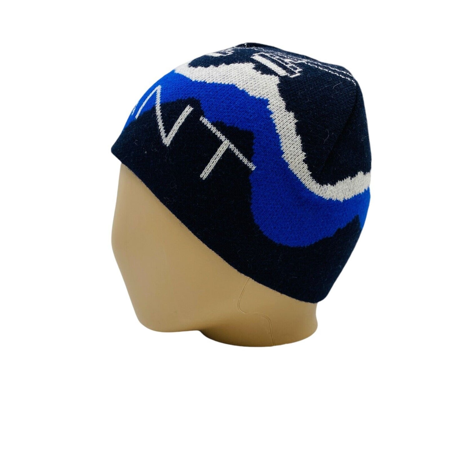 GANT Unisex Kids Blue Cotton Wool Blend Beanie Winter Hat One Size