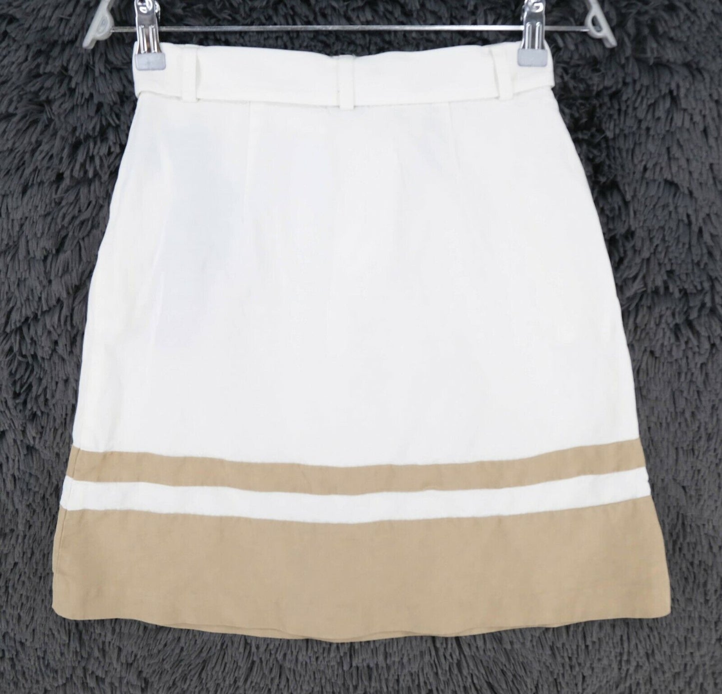 GANT White Flared Colour Block Skirt Size EU 34 UK 8 US 4