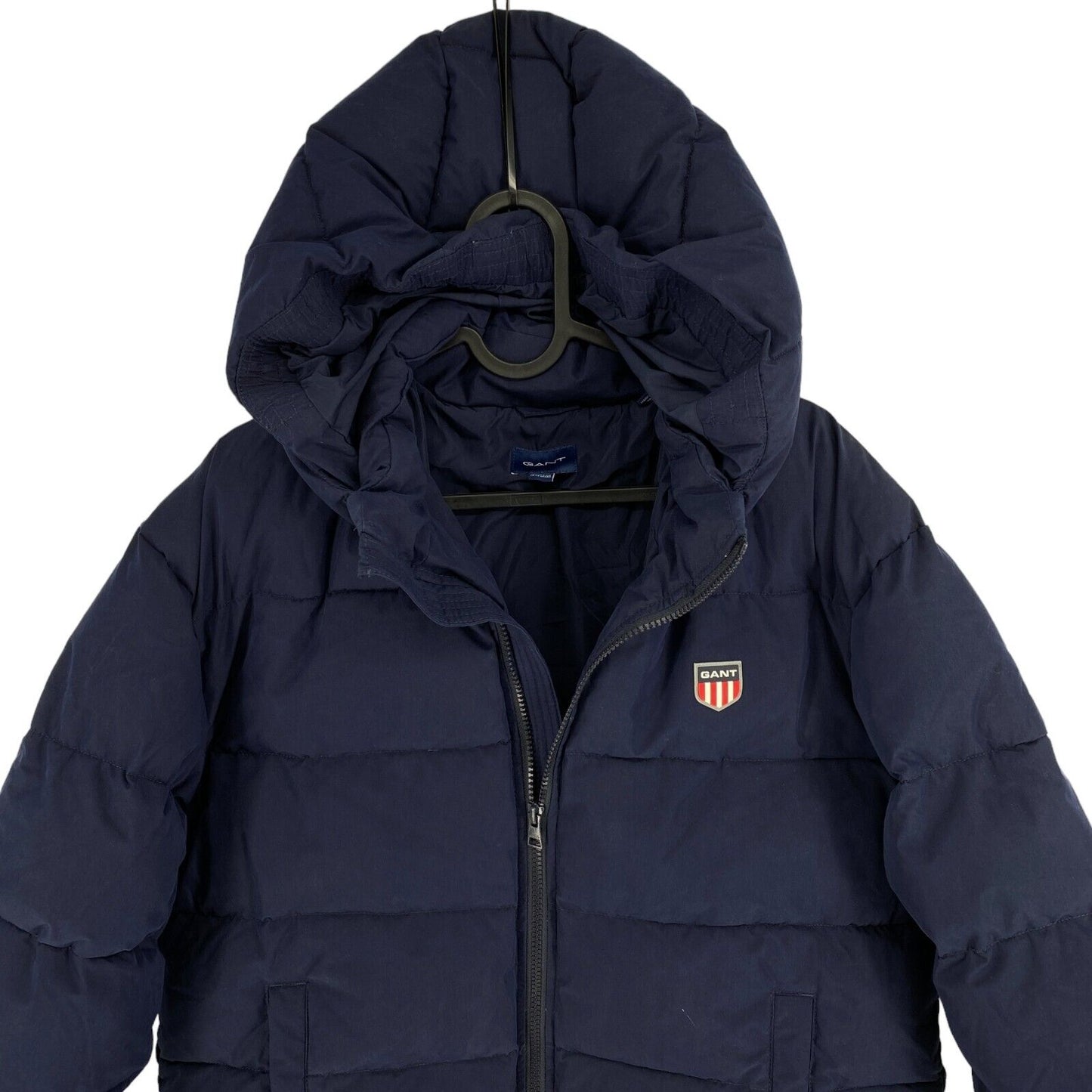 GANT Boys Navy Blu Retro Shield Padded Hooded Coat Size 13-14 Years 158/164 cm