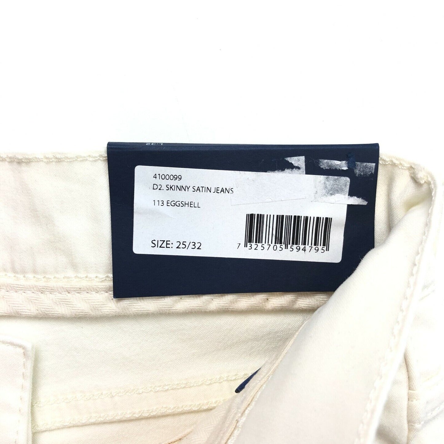 GANT White Satin Skinny Jeans Size W25 L32