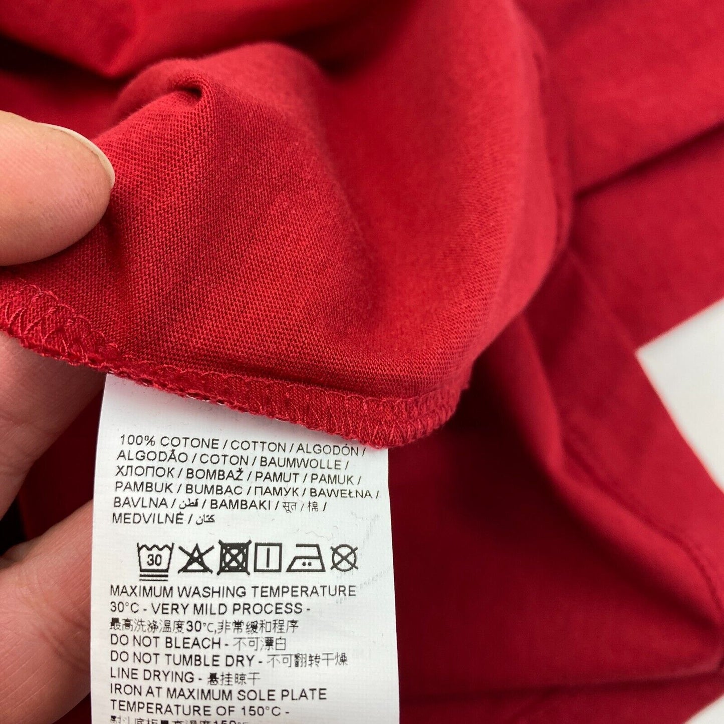 OVS T-Shirt Bluse mit Rundhalsausschnitt, langärmelig, Rot, Größe L