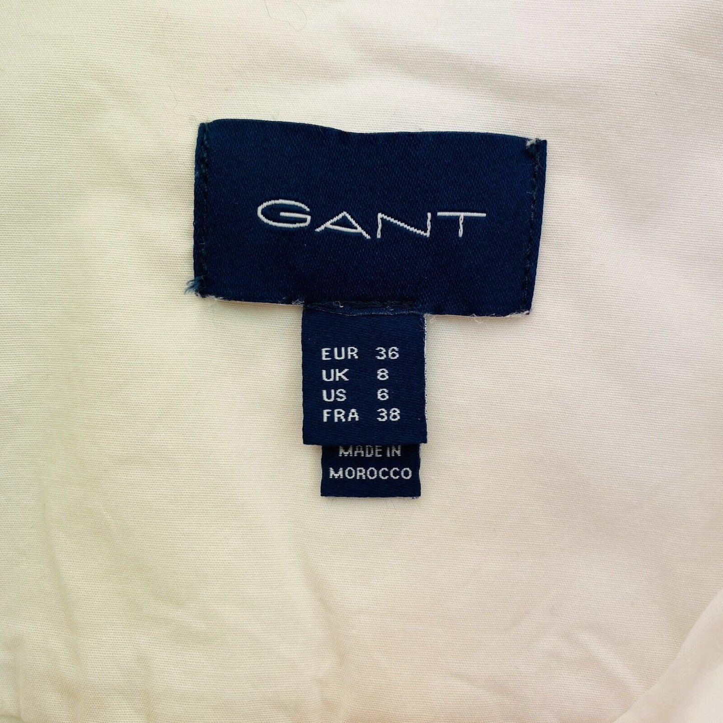 GANT White Solid Shirt Size EU 36 UK 8 US 6