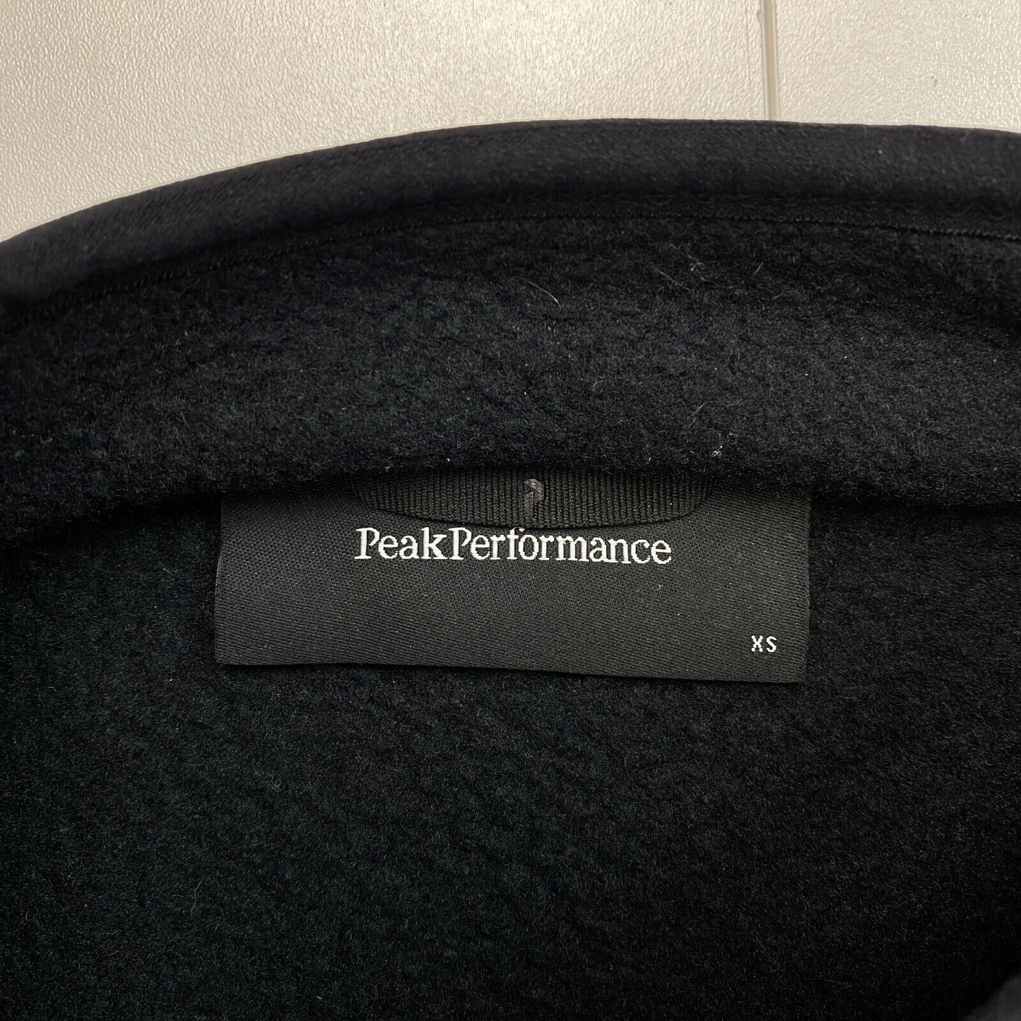 Peak Performance Women Black Fleece Snap Cardigan Sweater Jumper Size XS