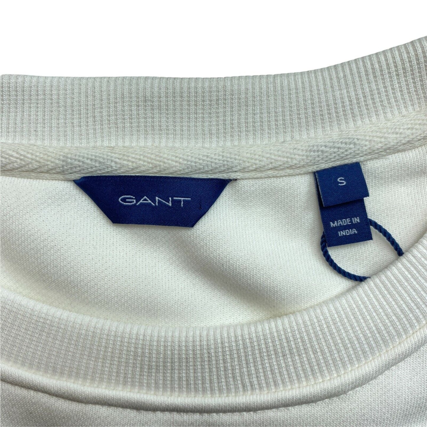 GANT White MD. Summer Crew Neck Sweater Jumper Size S