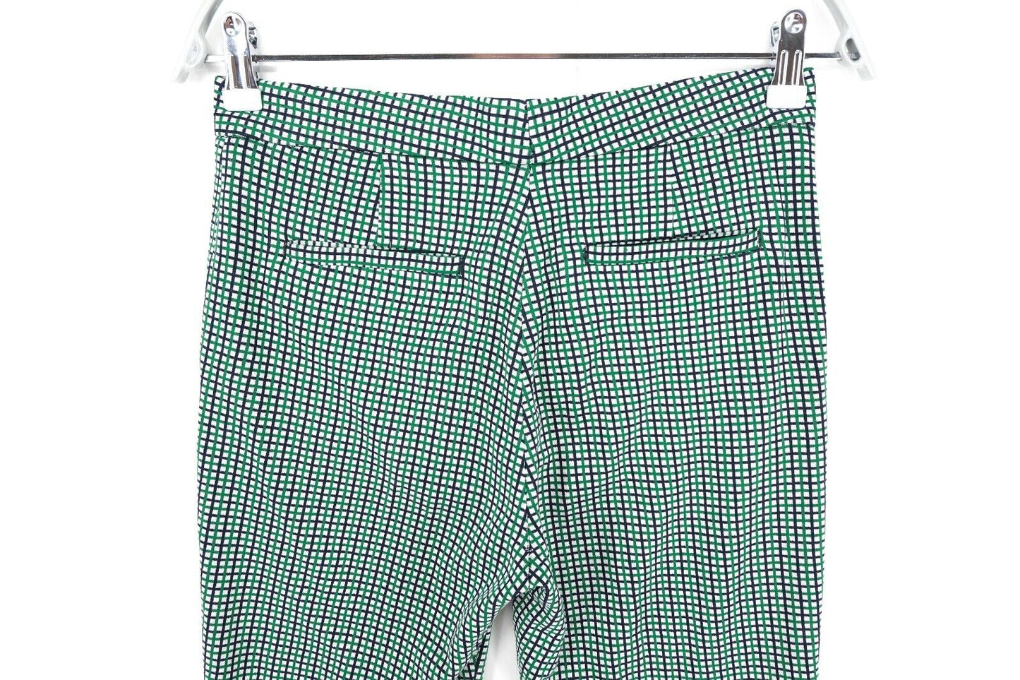 GANT Green Check Pants Trousers Size EUR 34 UK 6 US 4