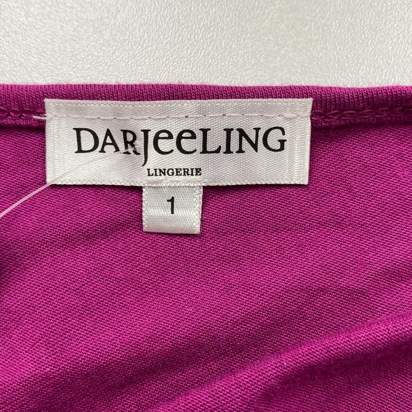 DARJEELING Purple Cotton Blend Round Neck Shift Dress Size M