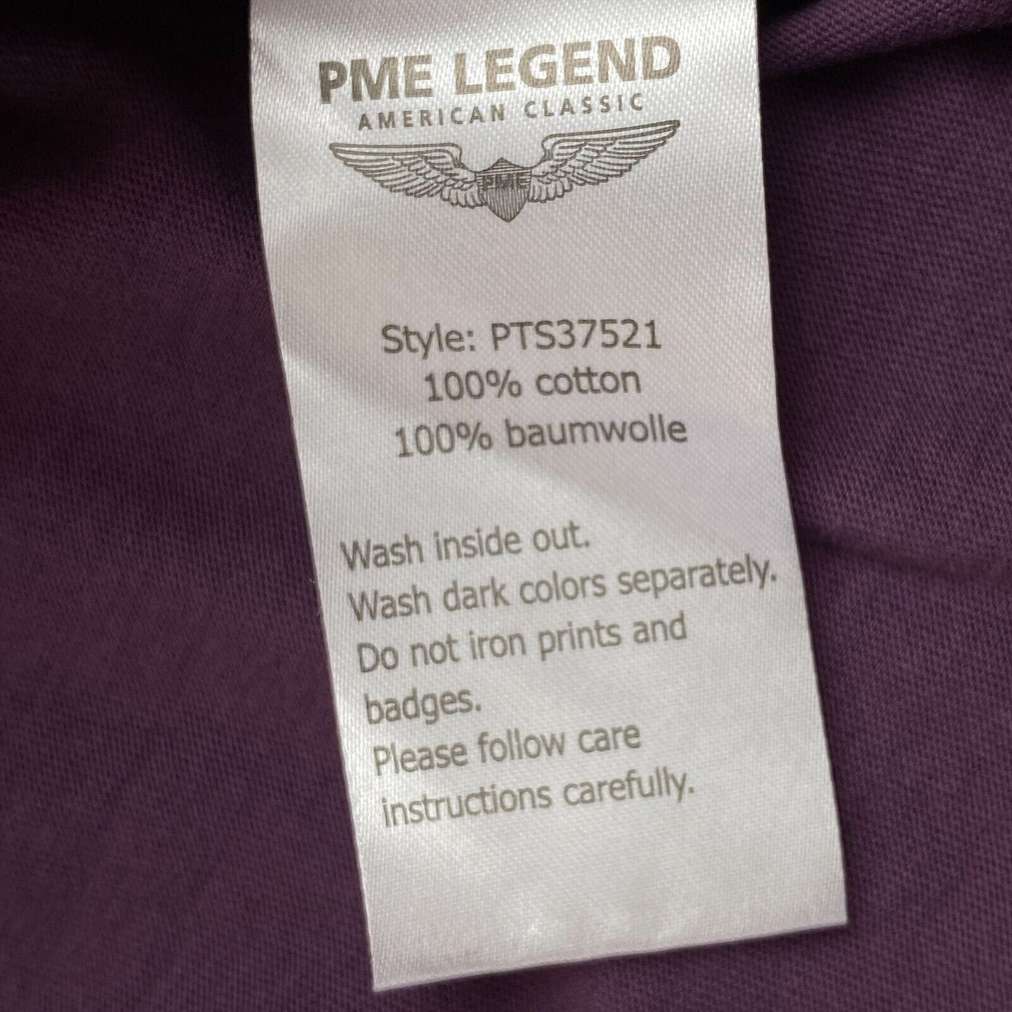 PME LEGEND Purple Round Neck Jumper Size M