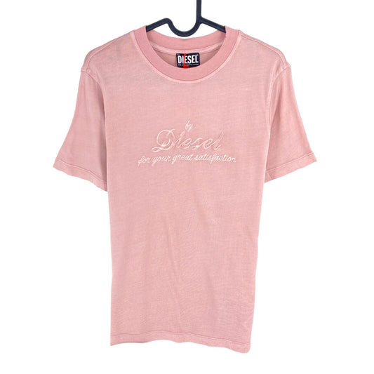 DIESEL Women Pink T-REG-E3 Crew Neck Short Sleeves T Shirt Size M