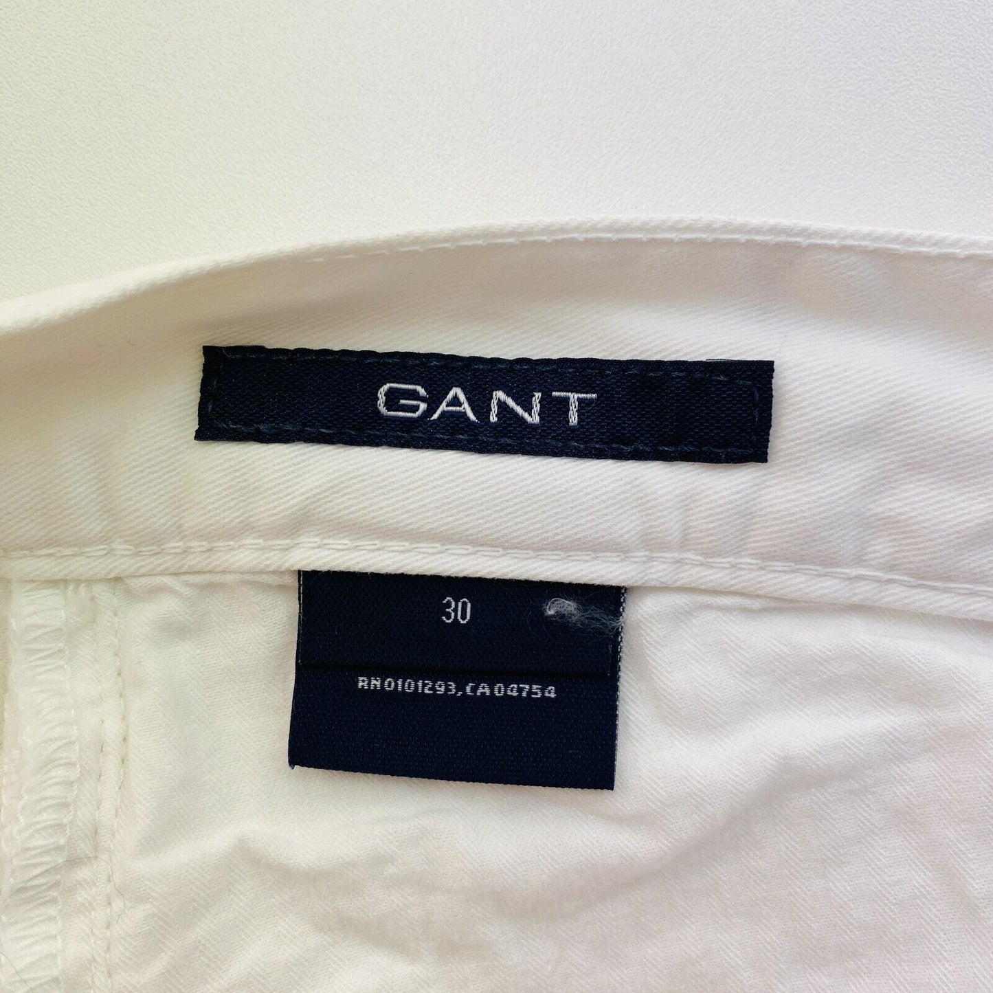 GANT Women White Skinny Cropped Pants Trousers Size W30