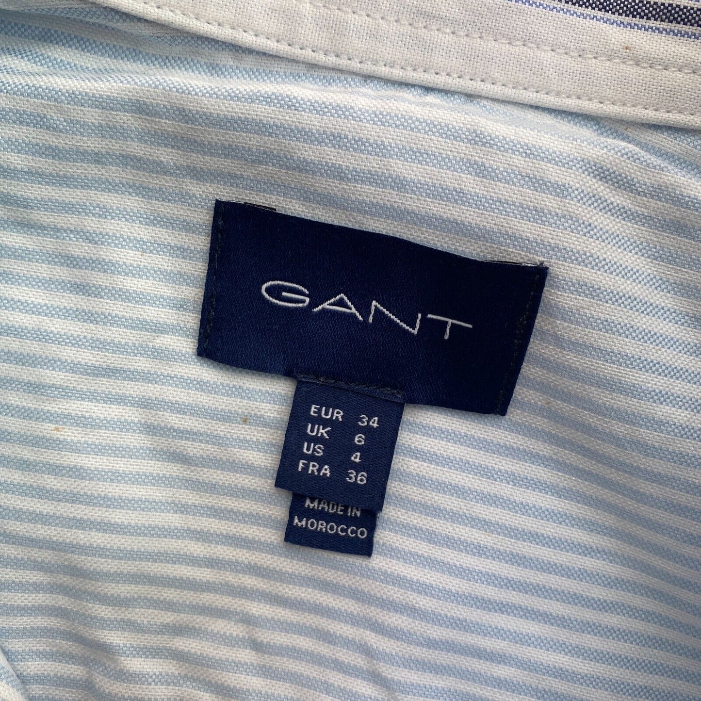 GANT Chemise rayée bleue Taille EU 34 UK 6 US 4