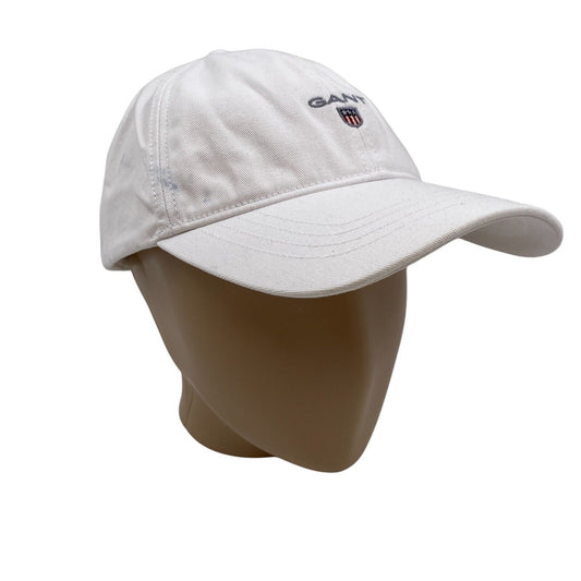 GANT Mens White Cotton Logo Baseball Twill Cap Hat One Size