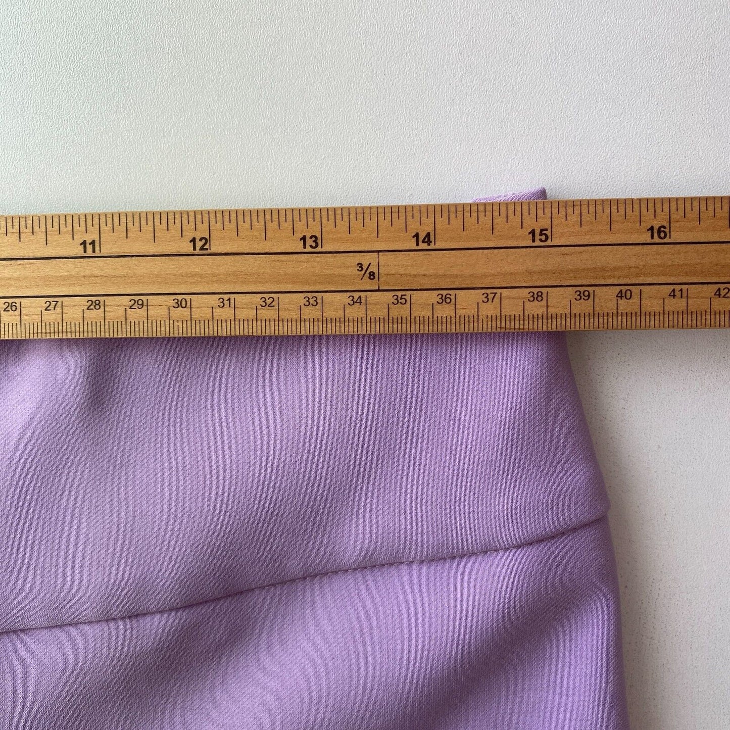 RINASCIMENTO Women Purple Slim Flared Fit Dress Trousers Size L W30 L34