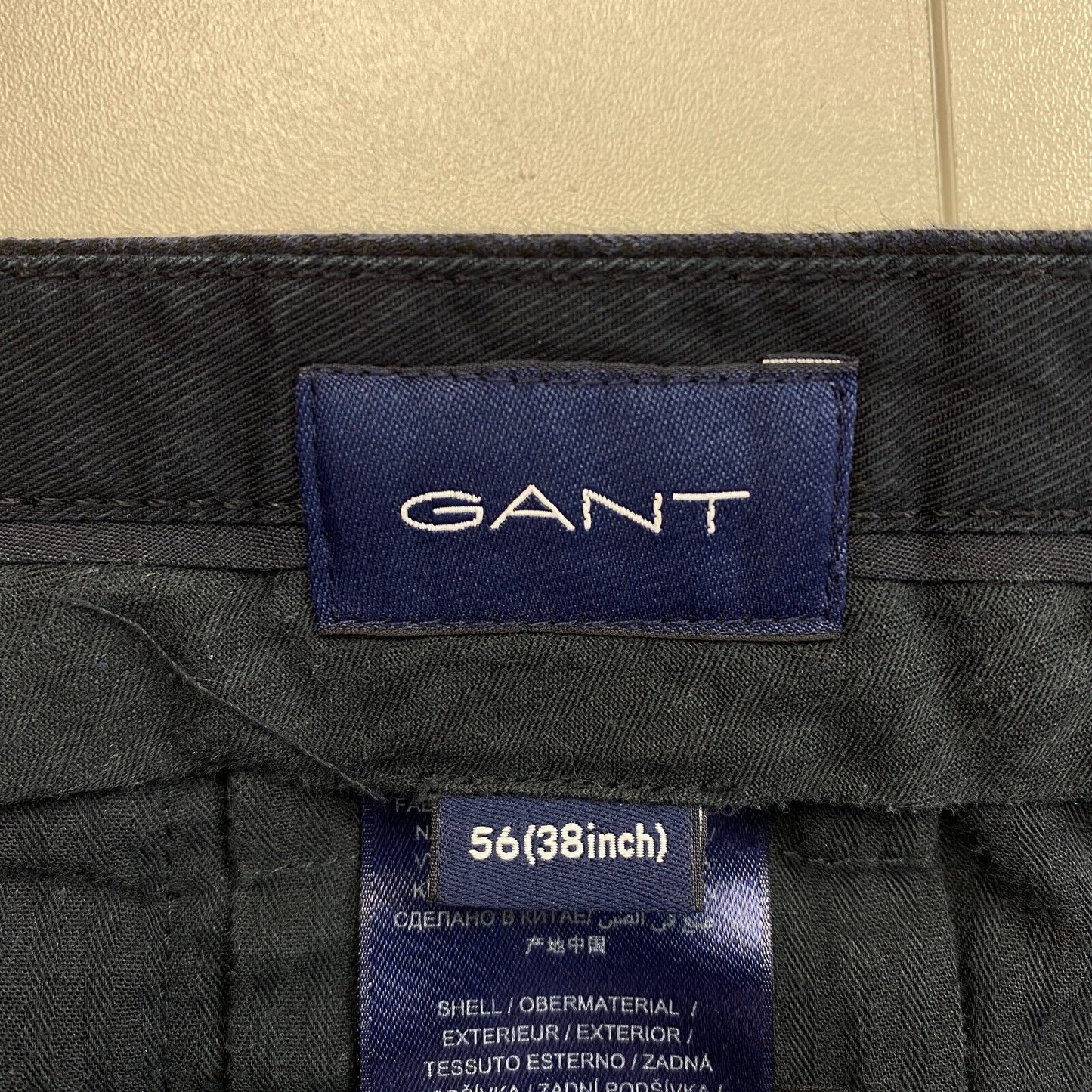 GANT Navy Blue Slim Fit Chino Pants Trousers Size EU 56 UK/US 46 W38