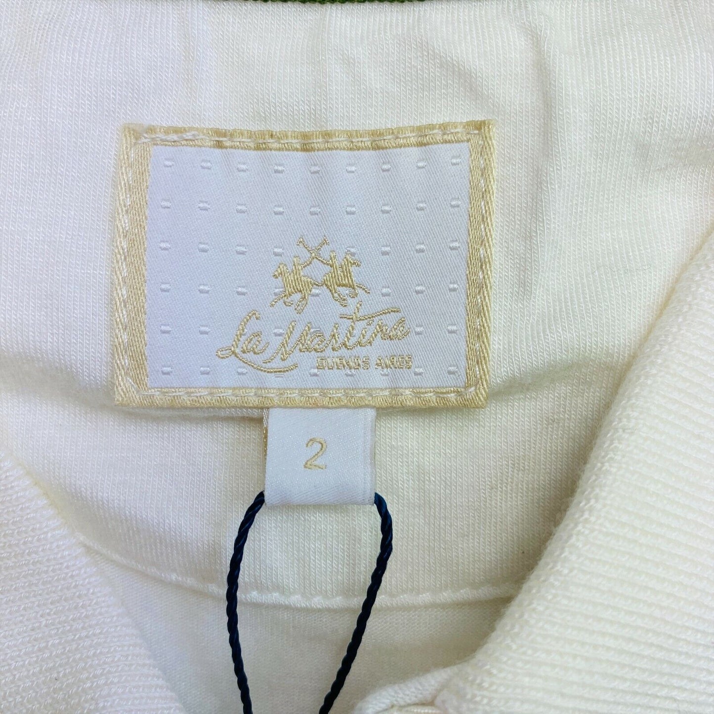 LA MARTINA Beige Viscose Stretch Polo T Shirt Size 2 / S