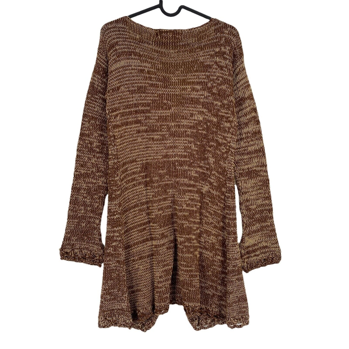 RPR €136 HIPPY CHICK Sydney Short Marron Tricot Col V Profond Pull Cardigan Taille L