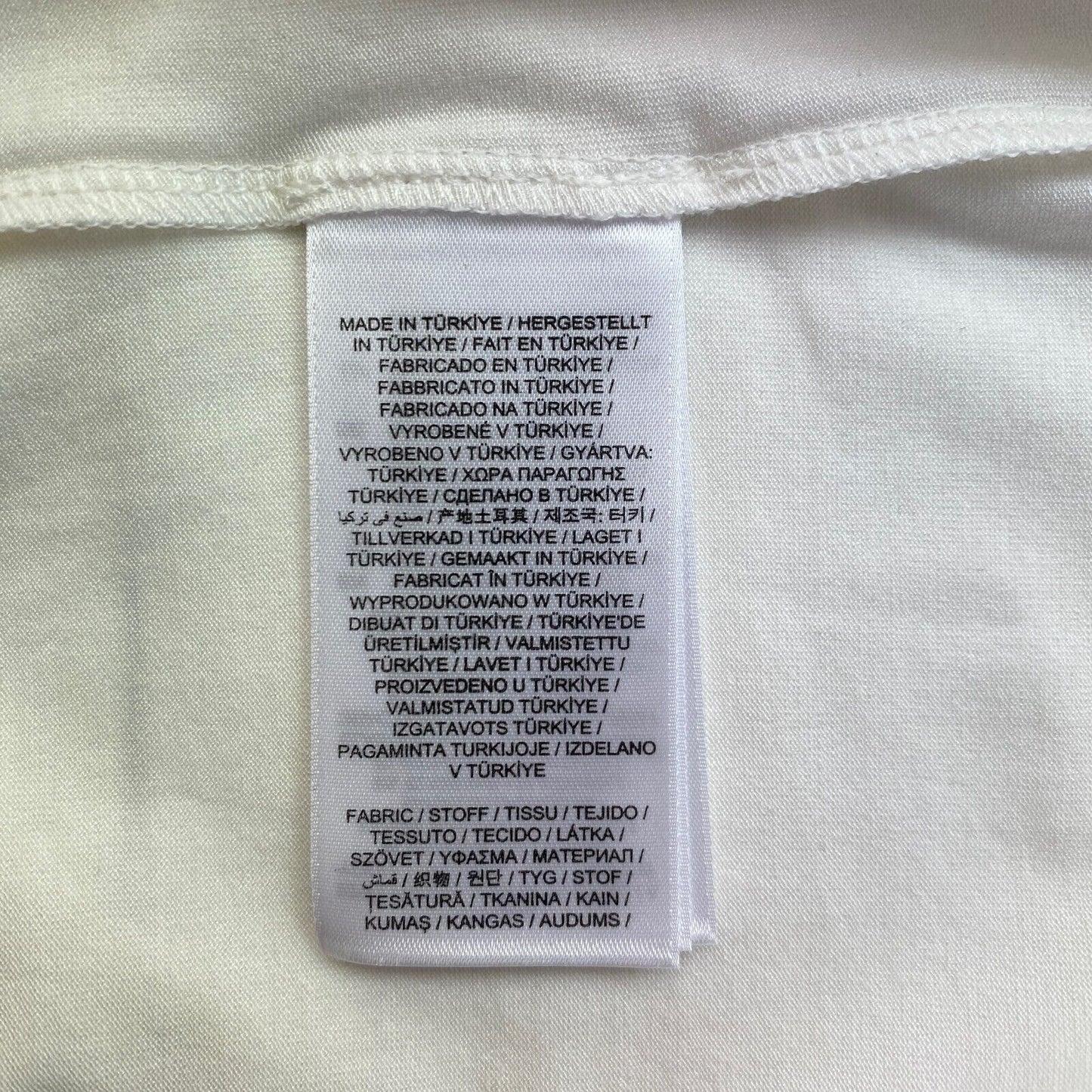 GANT Weißes Jersey-T-Shirt mit Rollkragen und langen Ärmeln, Größe M