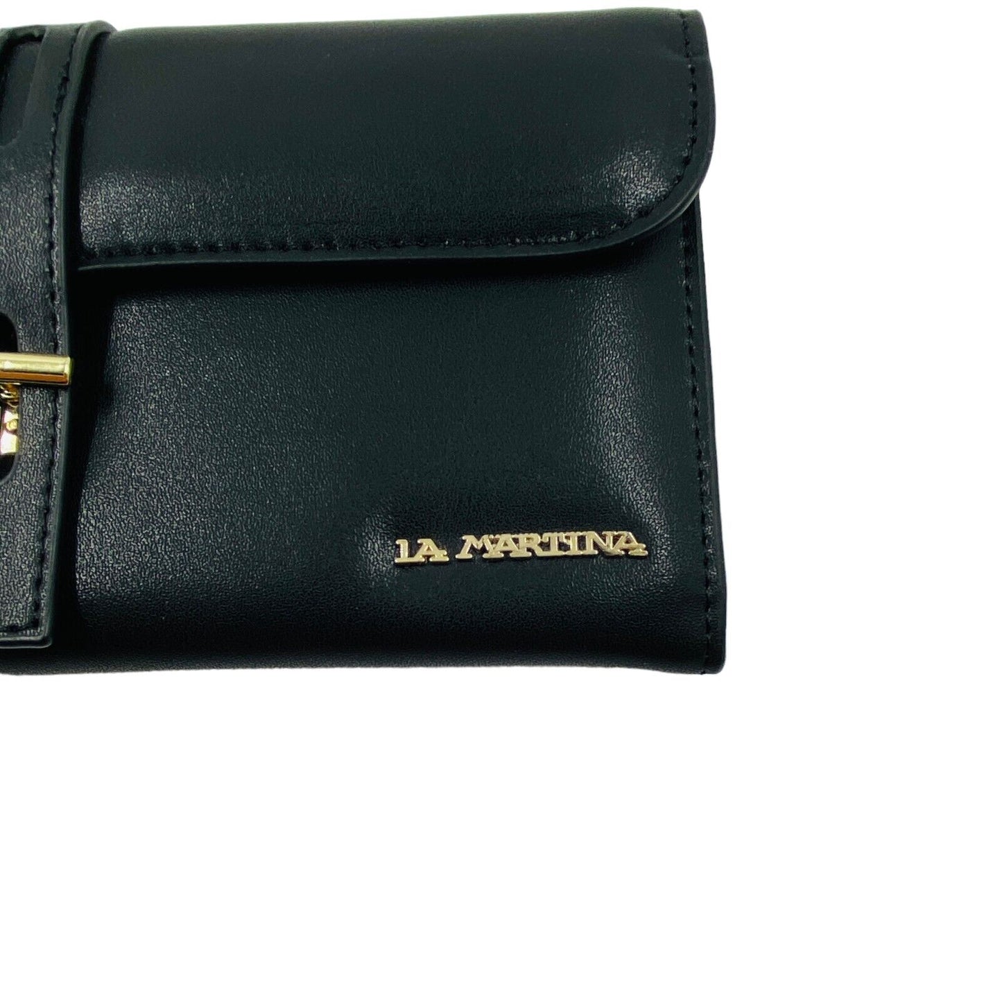 La Martina Black Dalila 100% Leather Wallet