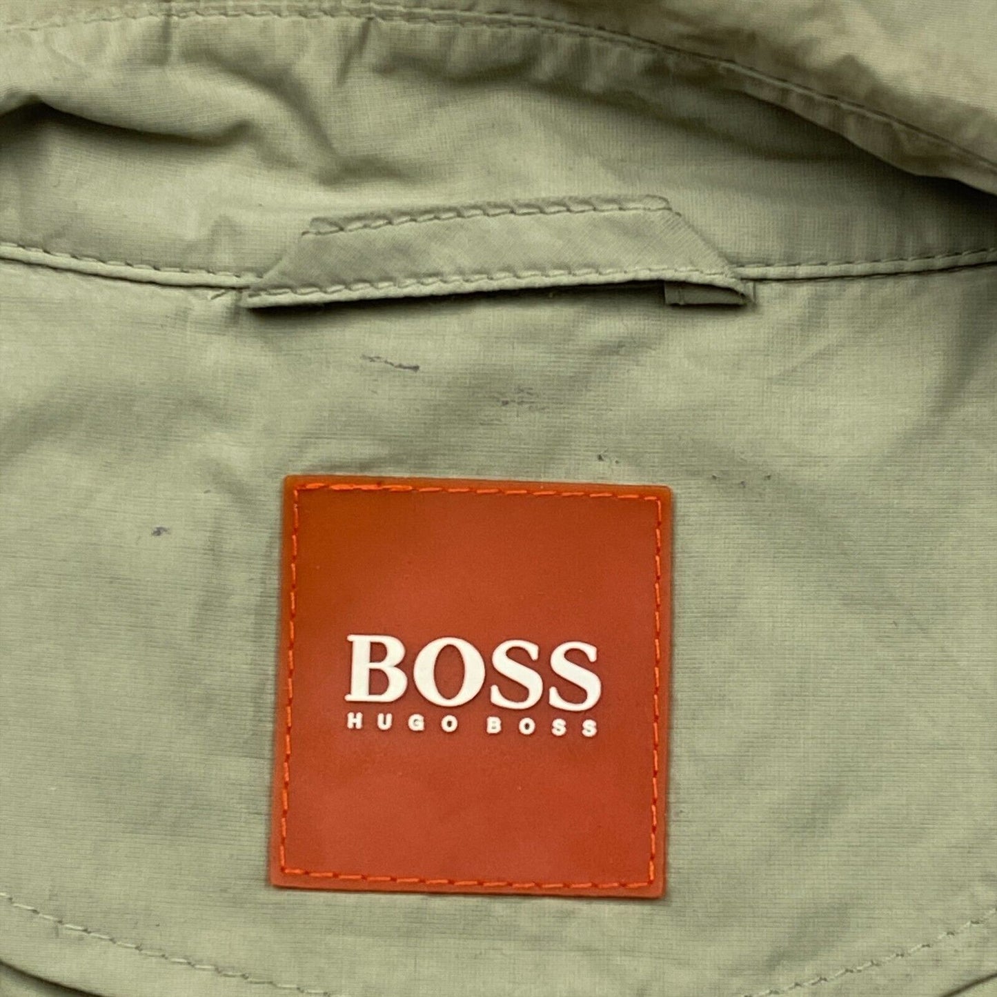 HUGO BOSS Light Green Cotton Blend Jacket Size EU 46 UK/US 36