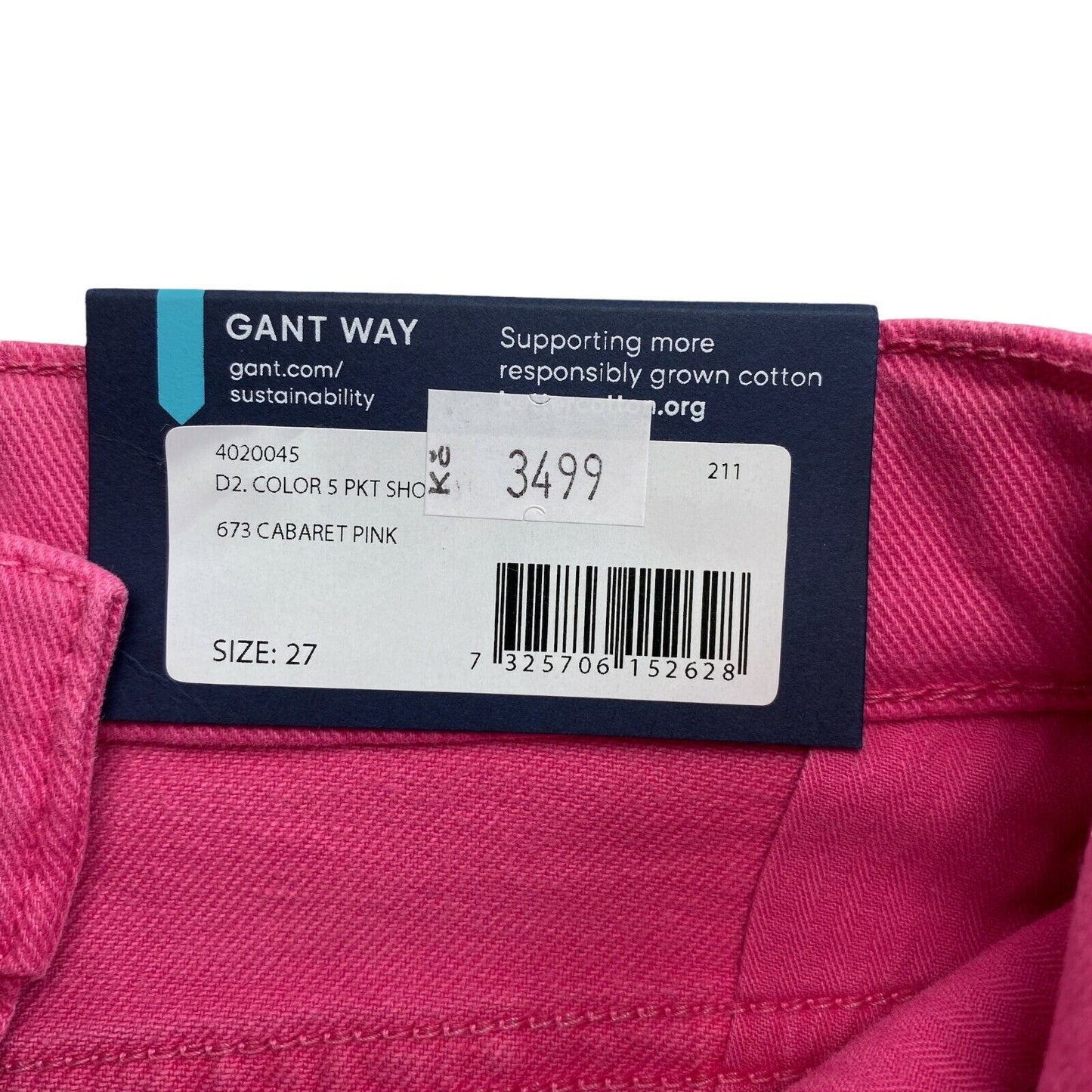 GANT Pink Color 5 Pkt Denim Shorts Size W27 W28 W29