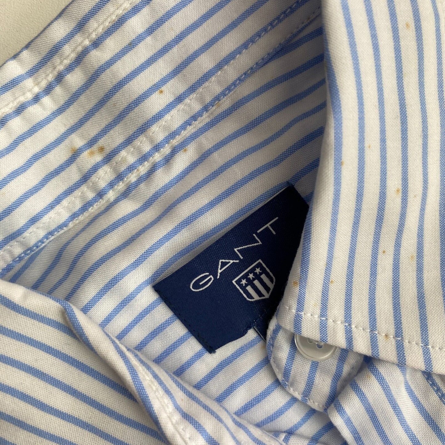 GANT Blue Striped Shirt Size EU 34 UK 8 US 4