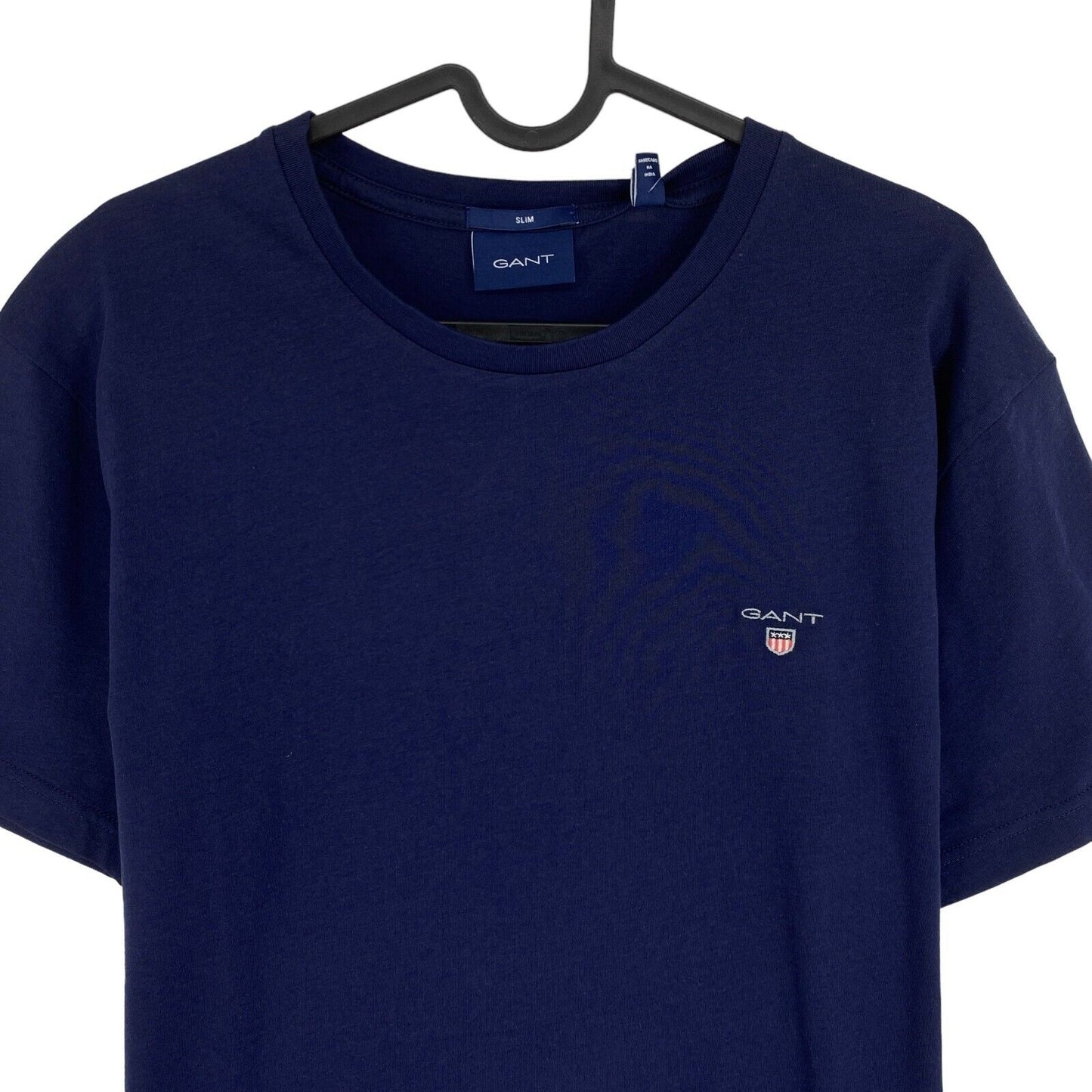 GANT Bleu Marine Original Slim Fit Crew Neck T Shirt Taille M