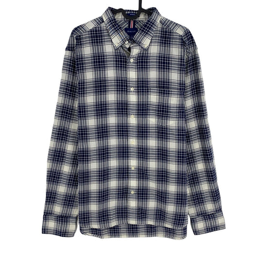 GANT Blue Plaid Regular Fit Shirt Size L 41/42 16.5