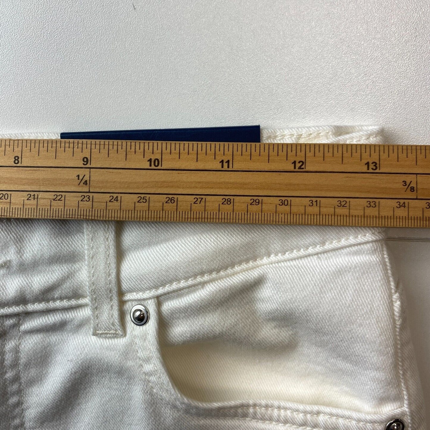 GANT Women White Slim Fit Cropped Jeans W27 L28