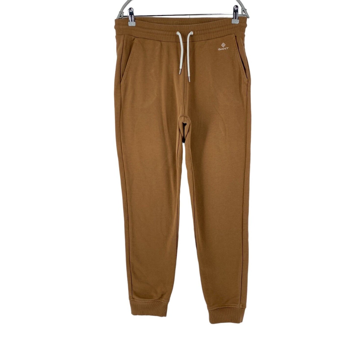 GANT Brown Women Regular Fit Cuffed Sweat Pants Trousers Size L