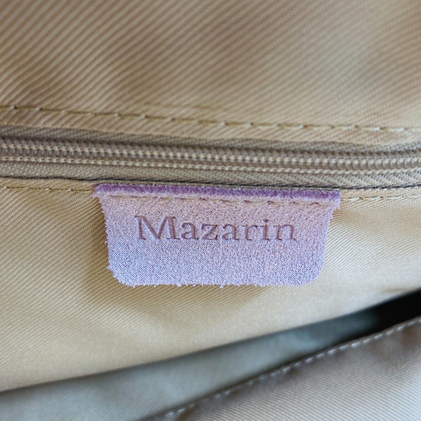 MAZARIN Rosa Glitzer Wildleder Tasche Handtasche Schultertasche