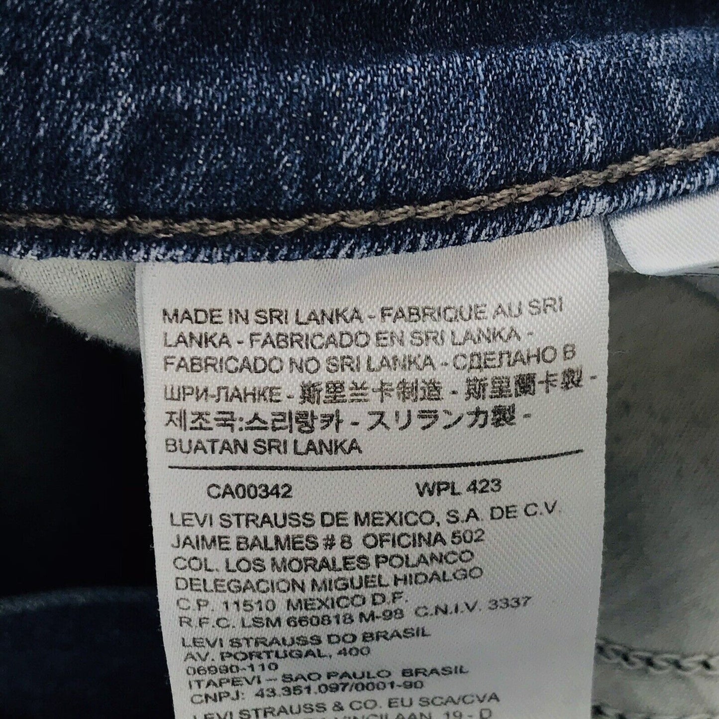 Levi's Demi Curve Damen Jeans mit mittelhohem Bund und gerader Passform, Dunkelblau, Größe W29 L34