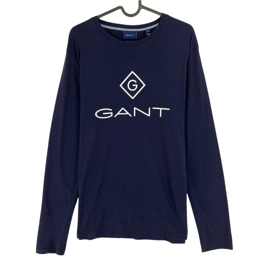 GANT Navy Blue Lock Up Logo Crew Neck T Shirt Size M