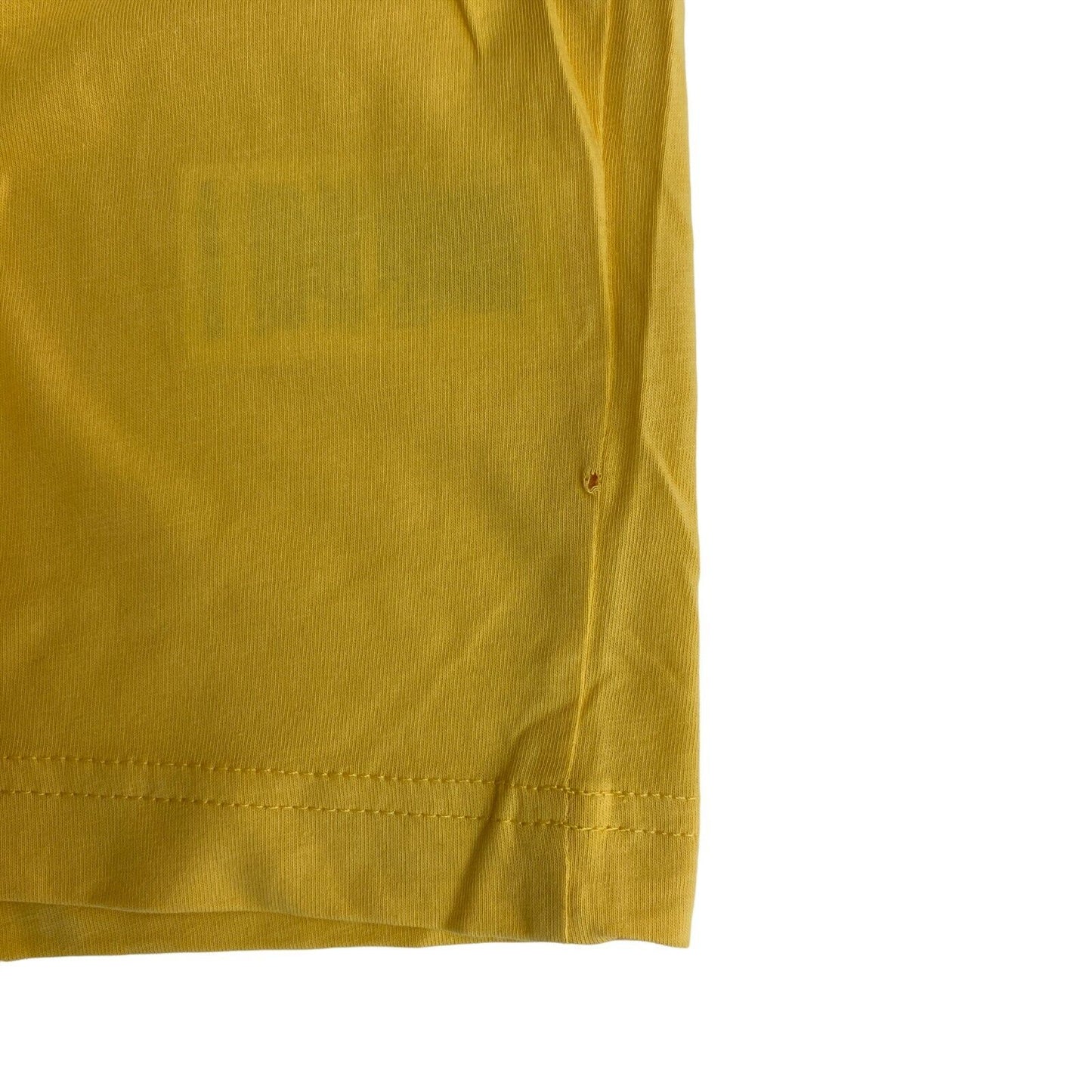 GANT T-shirt à col rond avec logo jaune Taille L