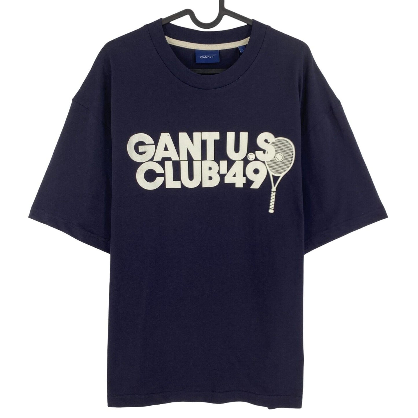 GANT Bleu Marine Racquet Club Crew Neck T-Shirt Taille L