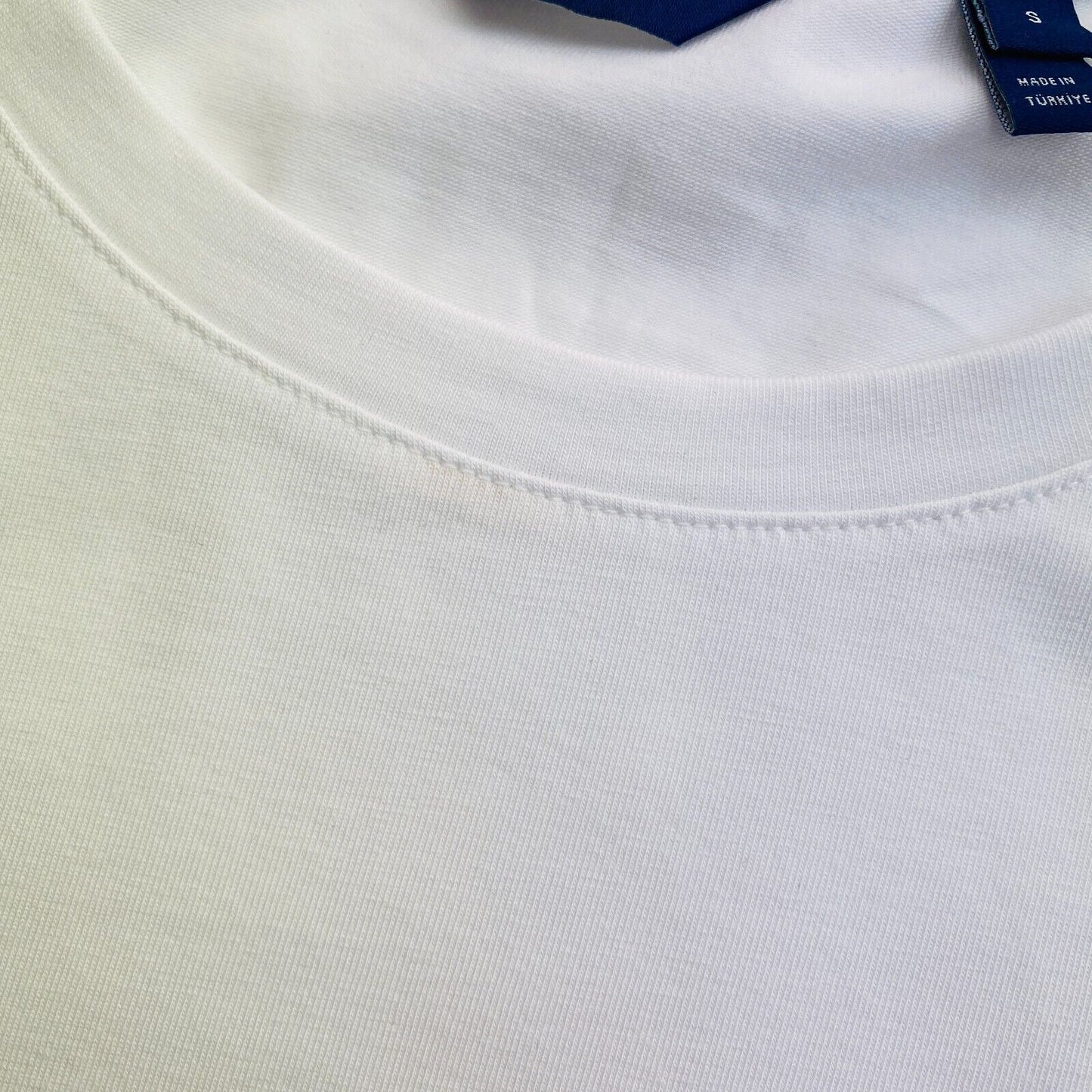 GANT Women White CTN/ELA Crew Neck SS T Shirt Size S