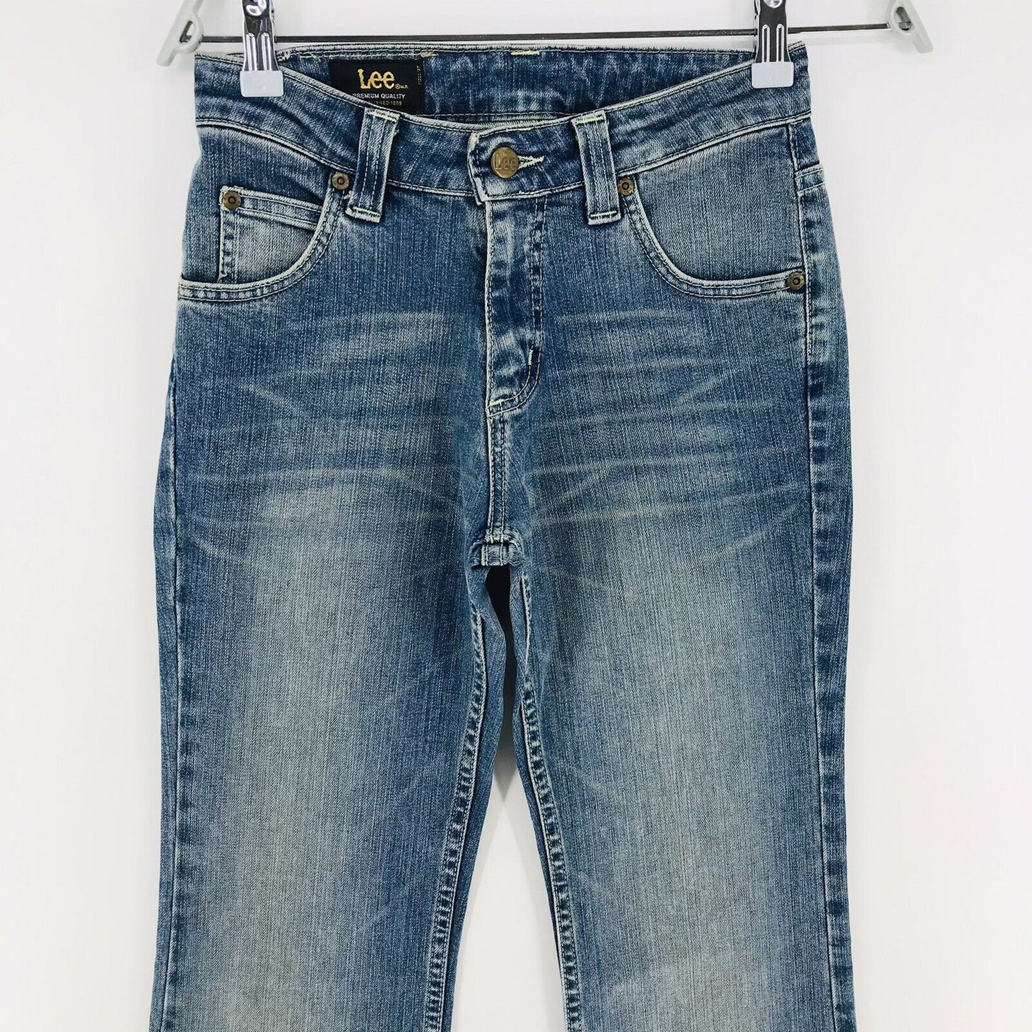 Lee FELTON Damen Jeans in normaler Bootcut-Passform, Blau, Stretch, Größe W27 L33