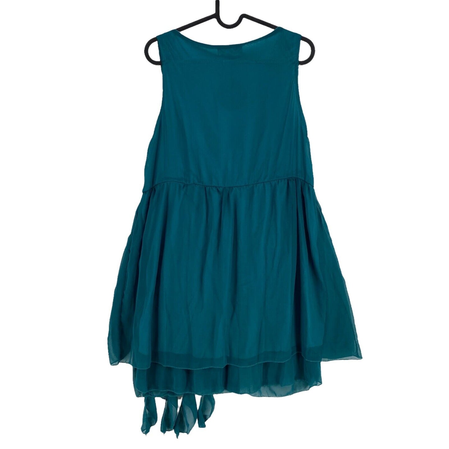 Angel Eye Turquoise Blue Sleeveless Deep V-Neck Fit & Flare Dress Size M / L