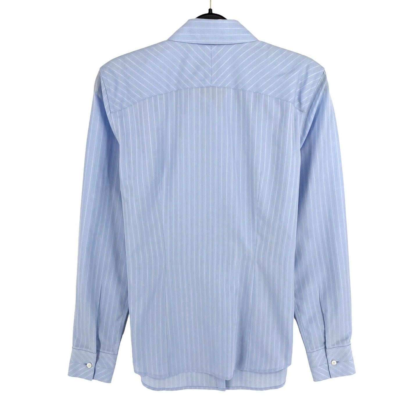 Brooks Brothers Blue Striped Fitted Supima Cotton Shirt Size EU 36 UK 10 US 4