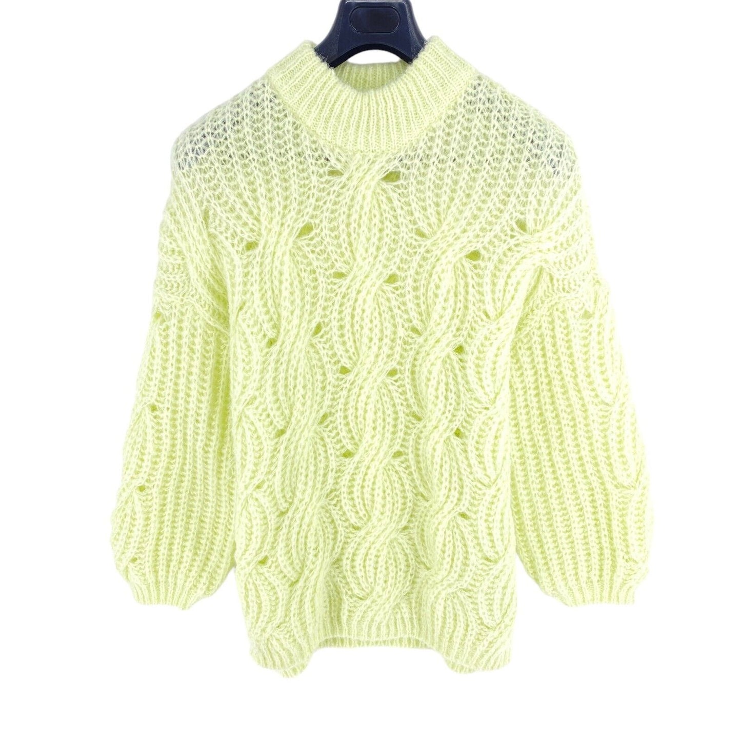 VERO MODA Womens Light Green MADDY High Neck Sweater Jumper Size M