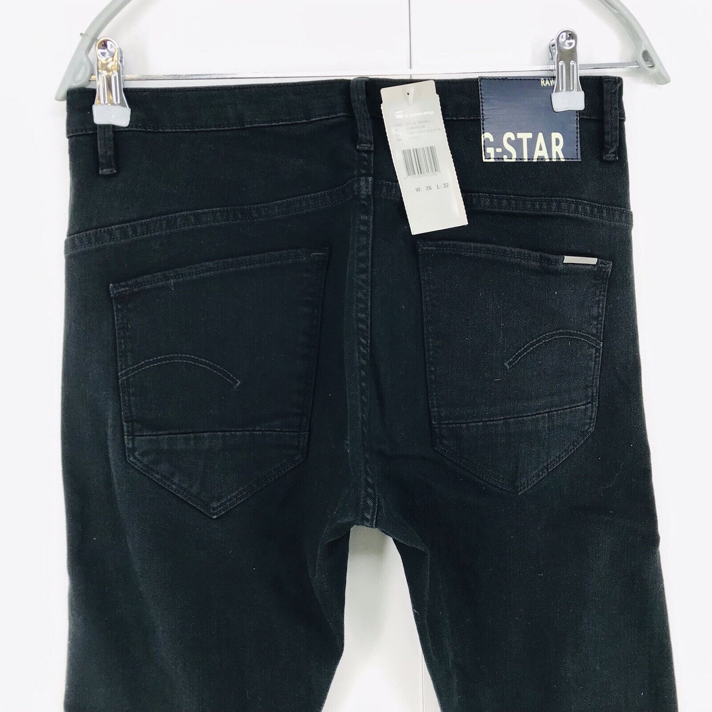 G-STAR RAW ARC 3D Femme Noir Coupe Fuselée Jeans Taille W26 L32