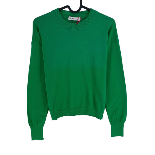 MANUEL RITZ Green Crew Neck Sweater Jumper Size XS