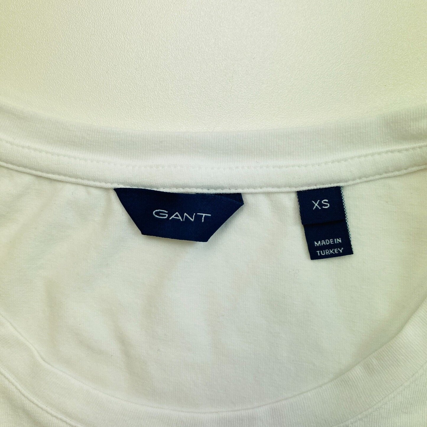 GANT White Crew Neck T Shirt Size XS