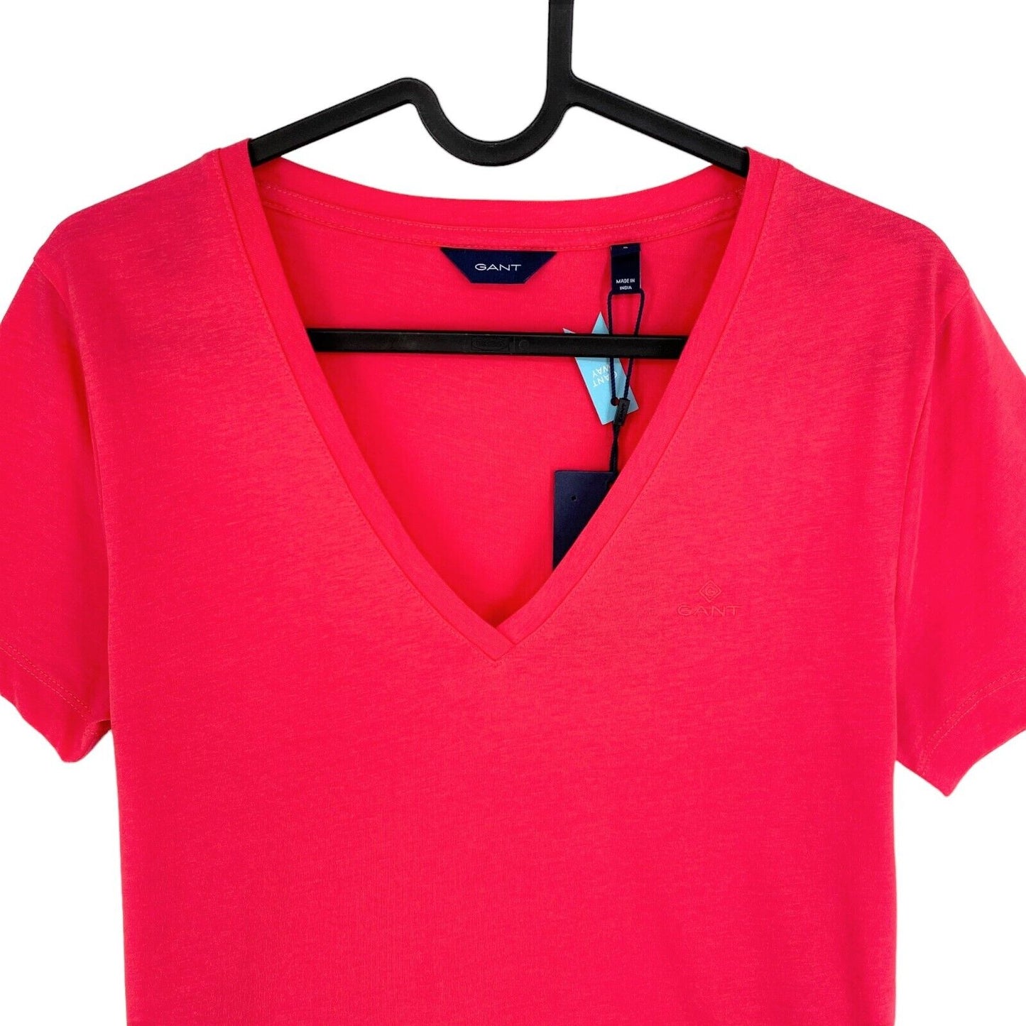 GANT Red Original V Neck T-Shirt Size S