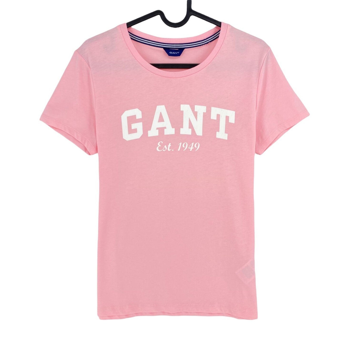 GANT Pink Logo Crew Neck T Shirt Size M