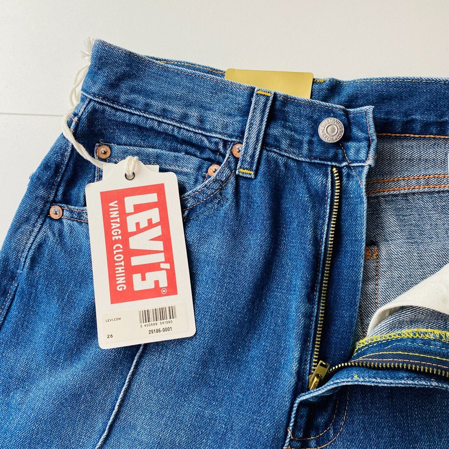 Levi's VINTAGE CLOTHING 701 Big E 1950s Women High Waist Straight Fit Jeans W26