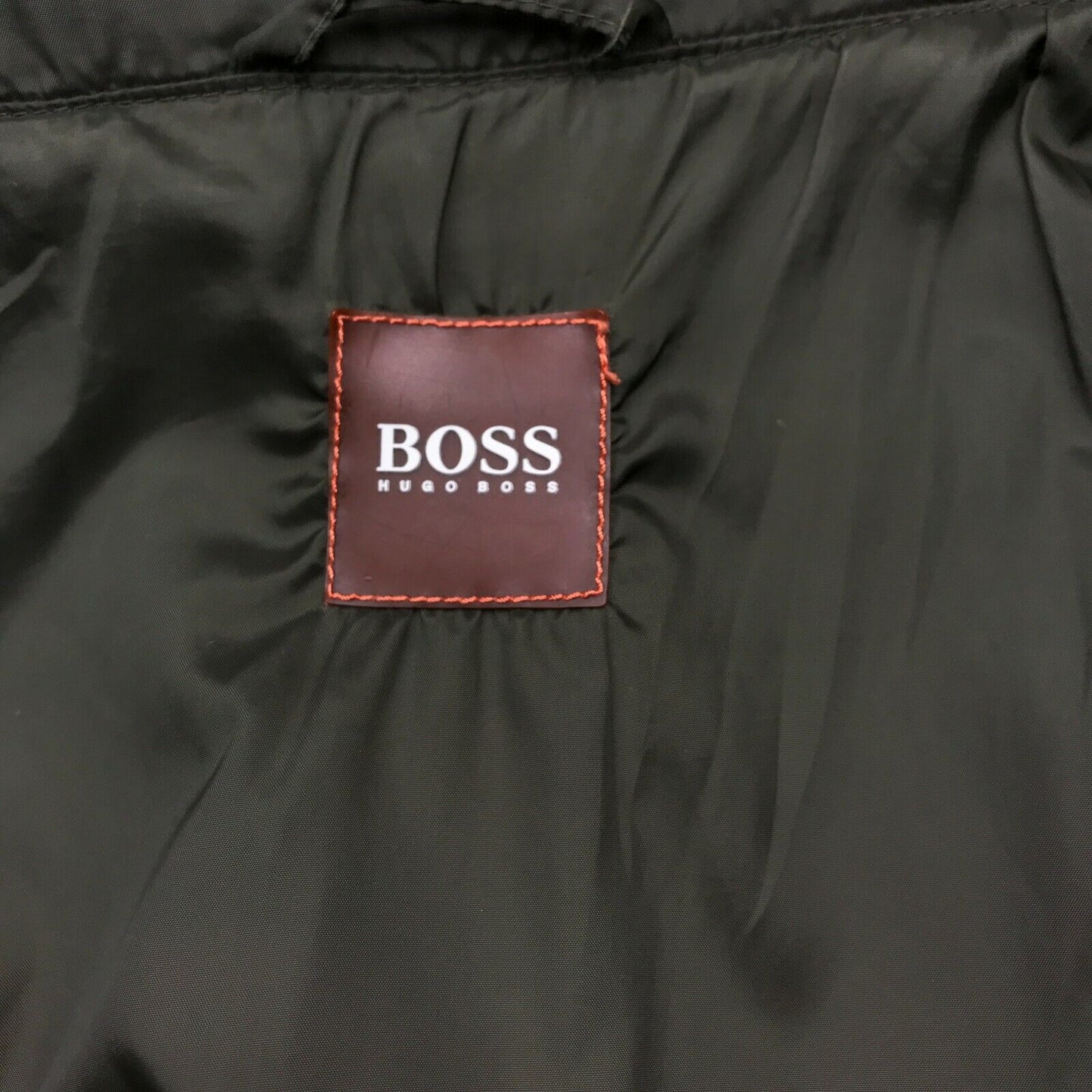 HUGO BOSS Dark Grey Hooded Parka Padded Puffer Jacket Coat Size EU 50 UK/US 40