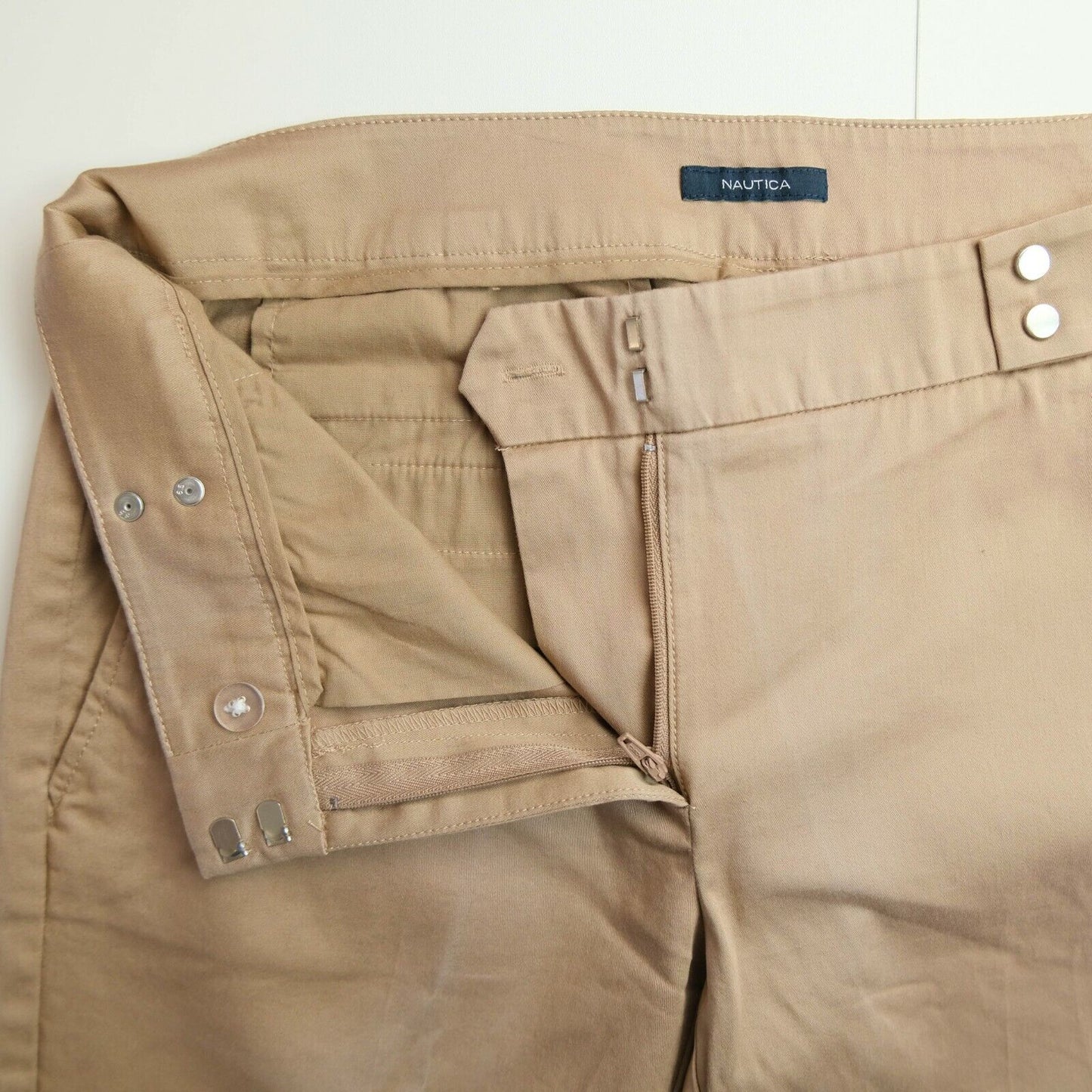 NAUTICA Light Brown Chino Pants Trousers Size 6 / S