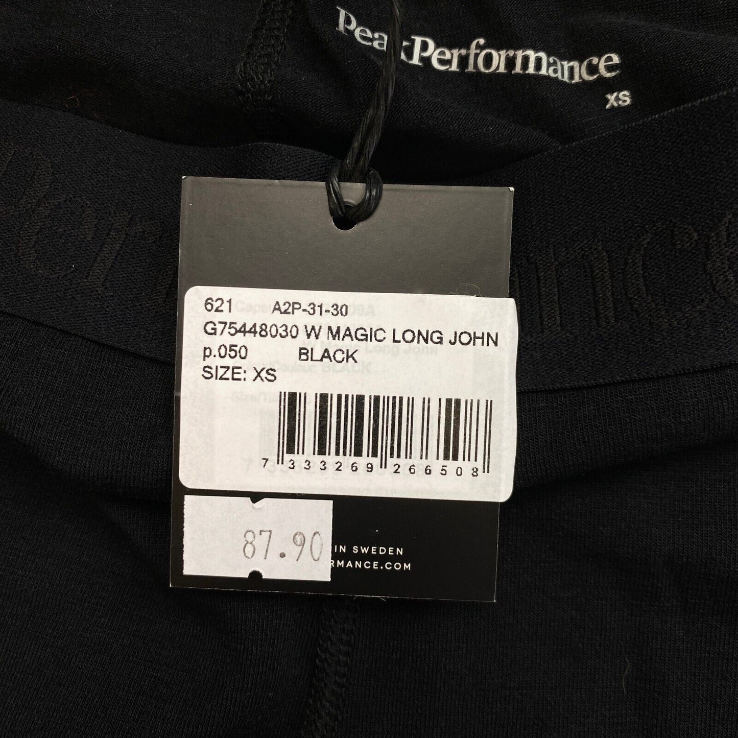 Peak Performance W Magic Long John Strumpfhose, Schwarz, Größe XS