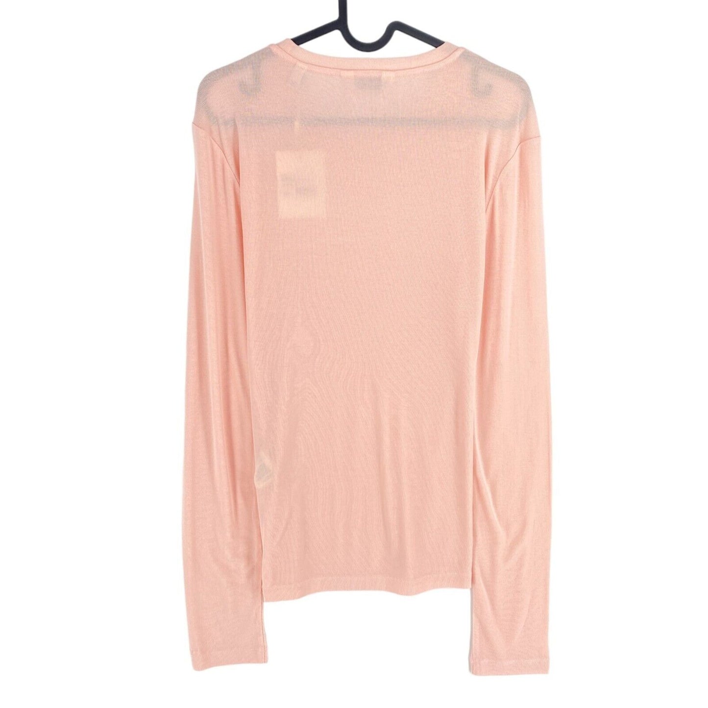 GANT Pink Slim Lightweight Crew Neck Long Sleeves T Shirt Size S