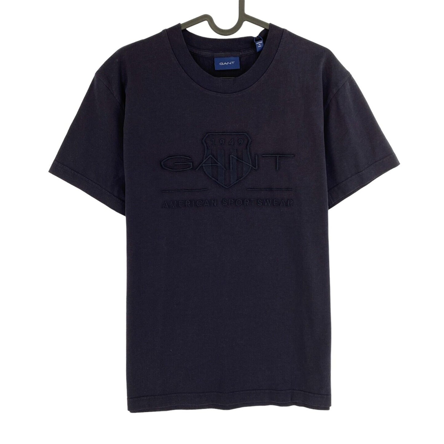 GANT Navy Blue Tonal Archive Shield Crew Neck T Shirt Size M